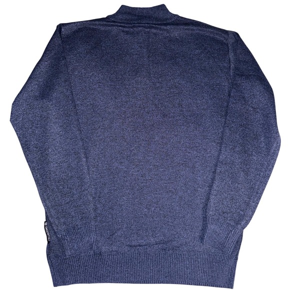 Akademiks Mens Heather Blue Mock Neck Button Placket Sweater XXL NEW - Picture 2 of 7